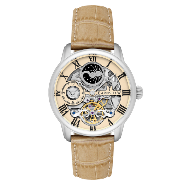 earnshaw Automatic Skeleton Chicory Brown
