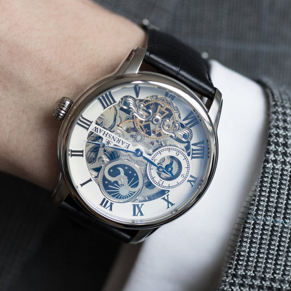 Earnshaw Automatic Skeleton Classic White