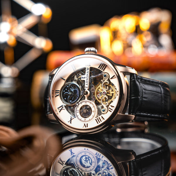 Earnshaw Automatic Skeleton Copper Black