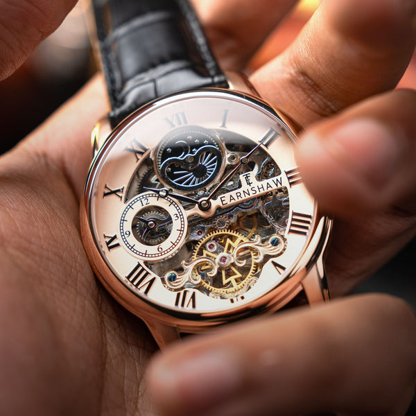 Earnshaw Automatic Skeleton Copper Black