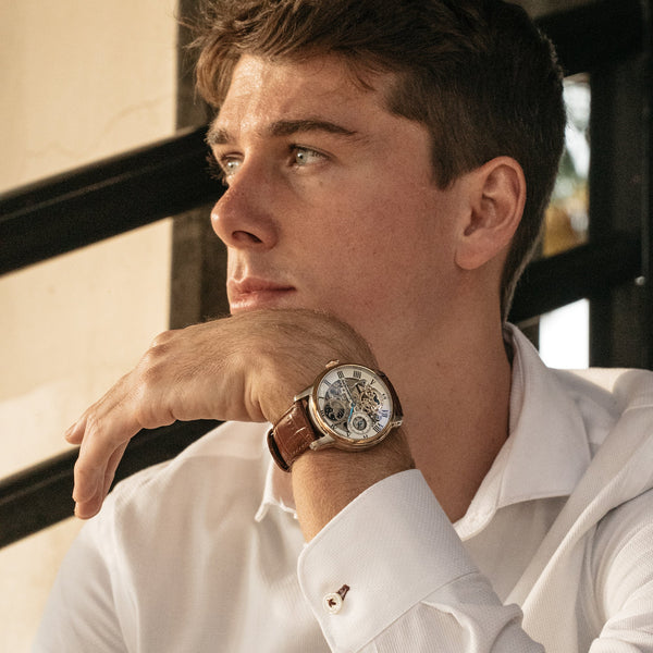 Earnshaw Automatic Skeleton Fine Brown