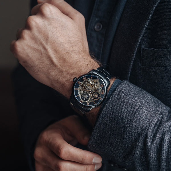 Earnshaw Automatic Skeleton Tuxedo Black