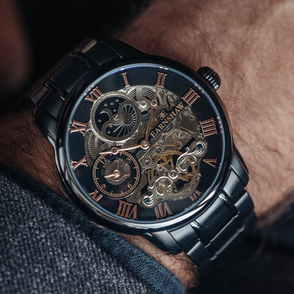 Earnshaw Automatic Skeleton Tuxedo Black