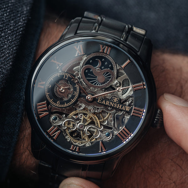 Earnshaw Automatic Skeleton Tuxedo Black