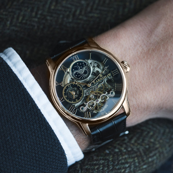 Earnshaw Automatic Skeleton Tuxedo Black