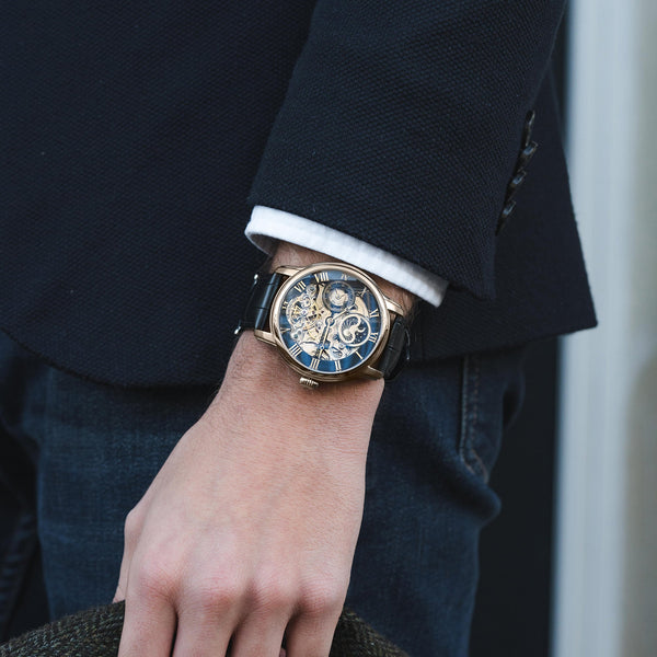 Earnshaw Automatic Skeleton Tuxedo Black