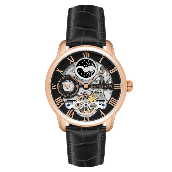 earnshaw Automatic Skeleton Tuxedo Black