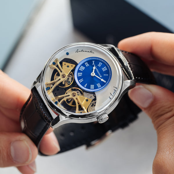 Earnshaw Double Barrel Automatic Steely Blue