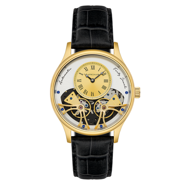 earnshaw Double Barrel Automatic Two Tone Gold