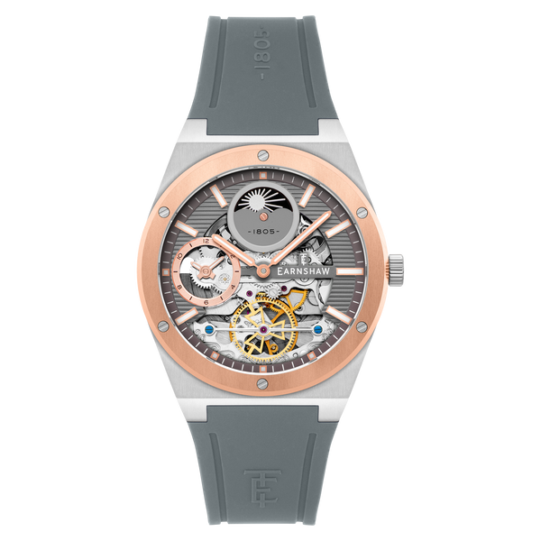 earnshaw Dual Time Automatic Copper Grey