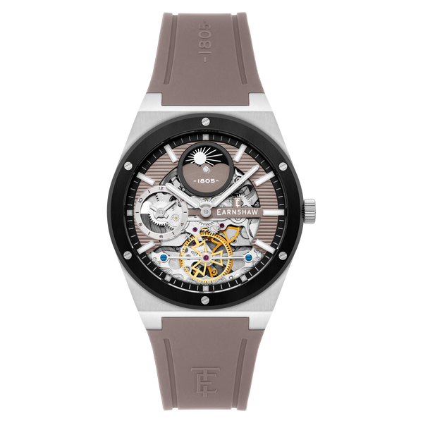 earnshaw Dual Time Automatic Khaki Steel