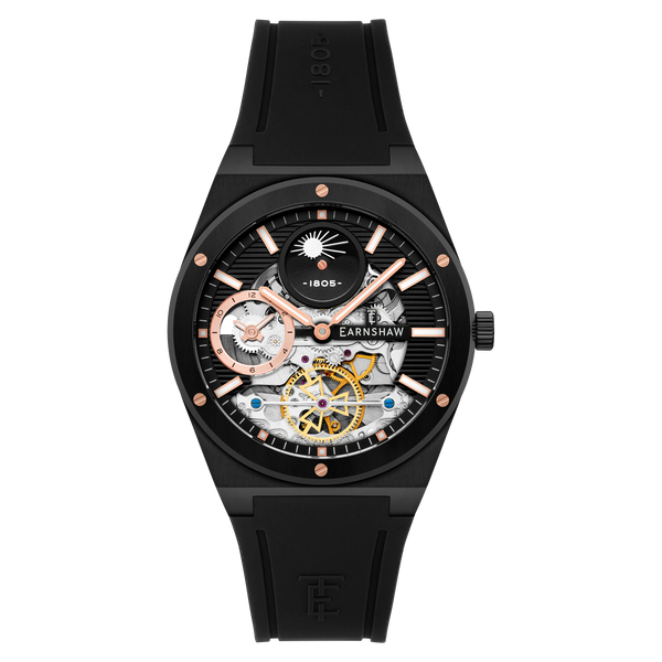 earnshaw Dual Time Automatic Raven Black