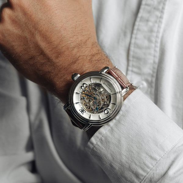 Earnshaw Grande Skeleton Automatic Cloud White