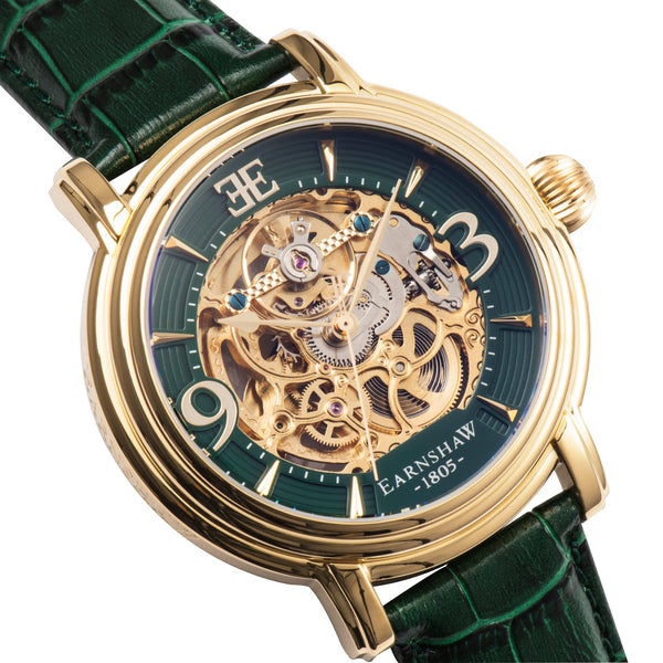 Earnshaw Grande Skeleton Automatic Emerald Green