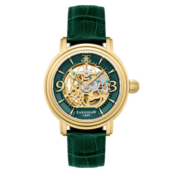 earnshaw Grande Skeleton Automatic Emerald Green