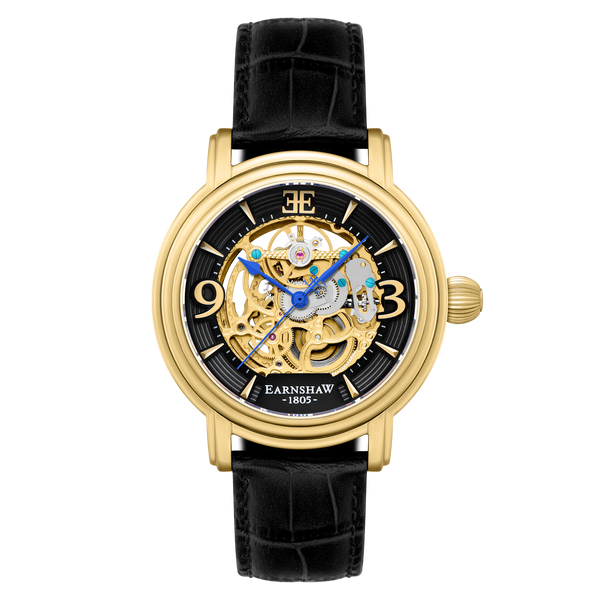 earnshaw Grande Skeleton Automatic Laurel Gold