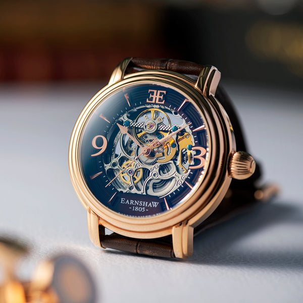 Earnshaw Grande Skeleton Automatic Rose Gold