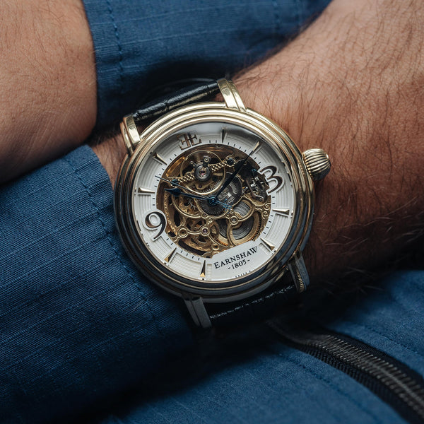 Earnshaw Grande Skeleton Automatic Sovereign Gold