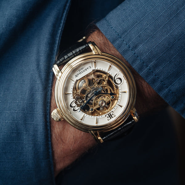 Earnshaw Grande Skeleton Automatic Sovereign Gold