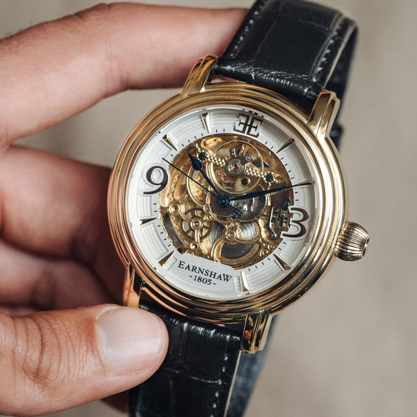 Earnshaw Grande Skeleton Automatic Sovereign Gold