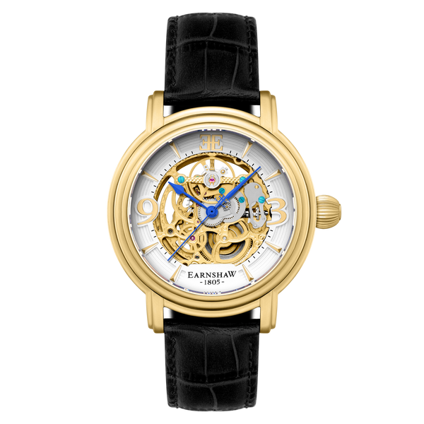 earnshaw Grande Skeleton Automatic Sovereign Gold