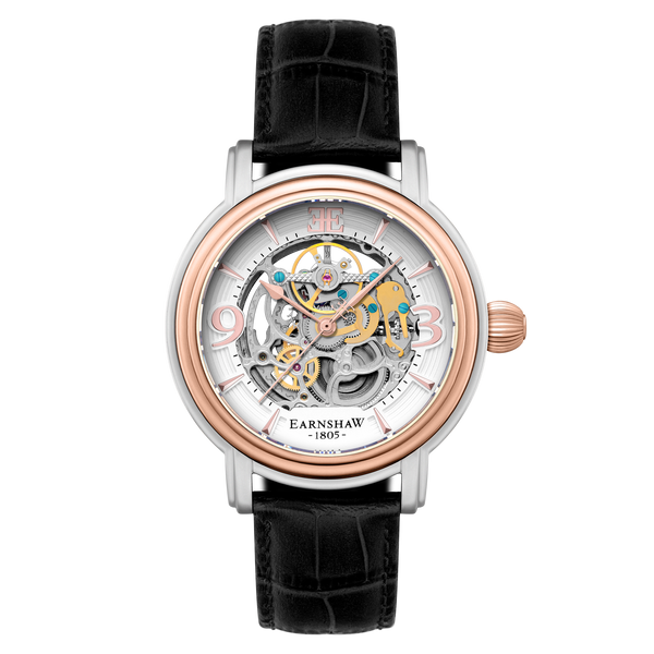 earnshaw Grande Skeleton Automatic Warm Gold