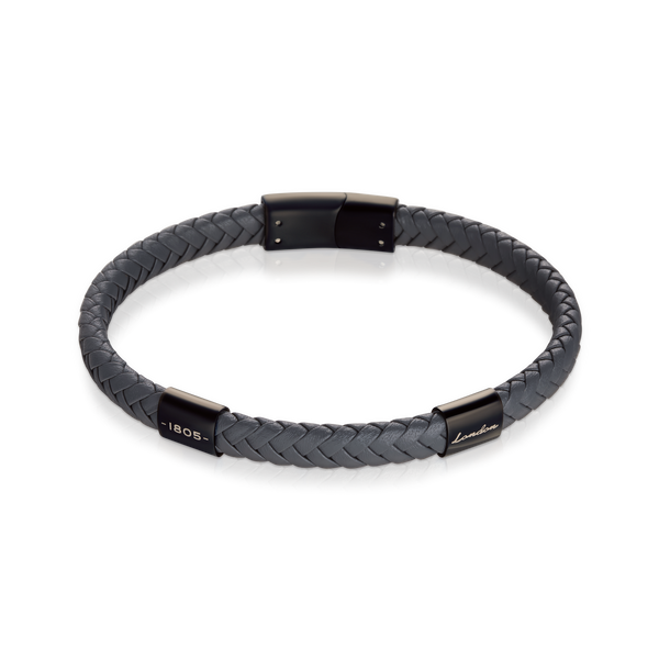 Earnshaw LEATHER BRACELET Ashen Noir