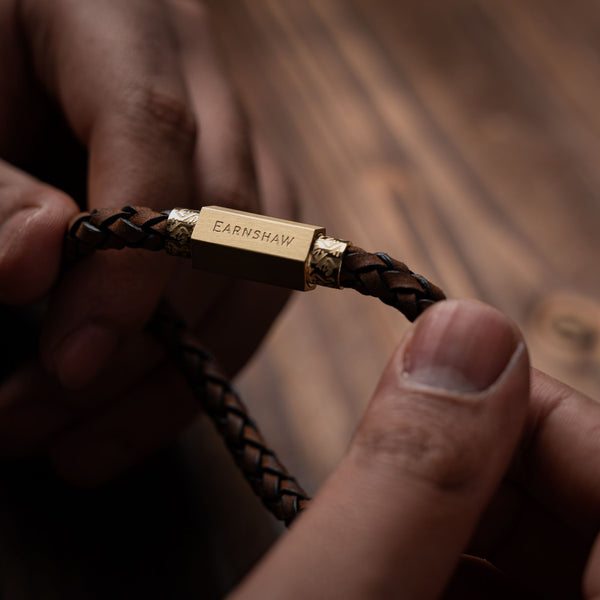 Earnshaw LEATHER BRACELET Golden Oak