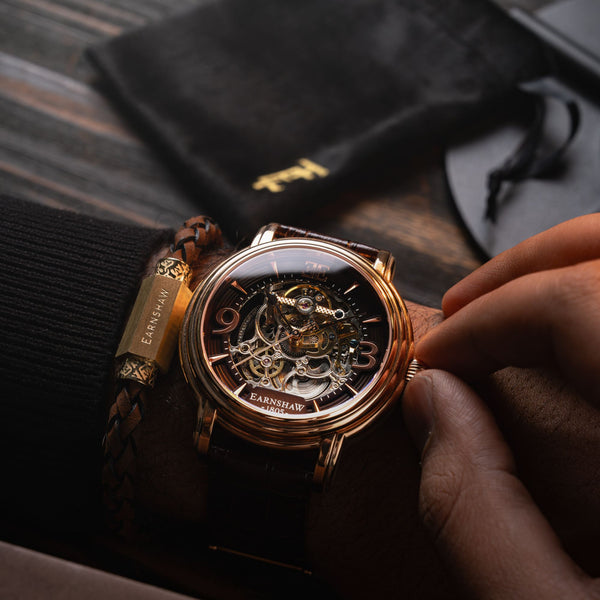 Earnshaw LEATHER BRACELET Golden Oak