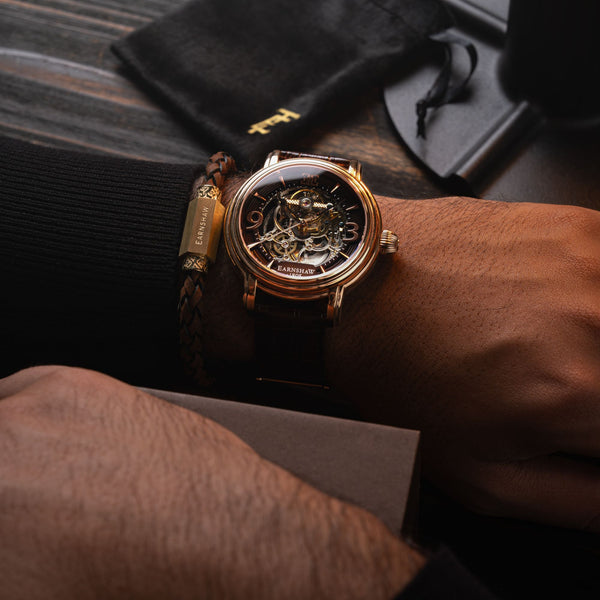 Earnshaw LEATHER BRACELET Golden Oak