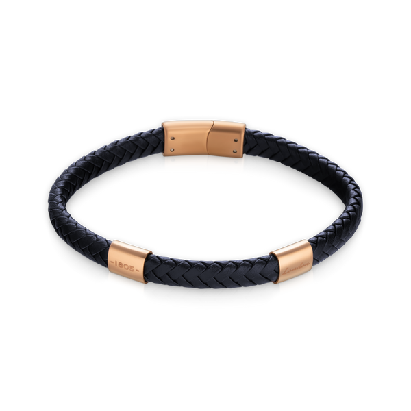 Earnshaw LEATHER BRACELET Midnight Rose