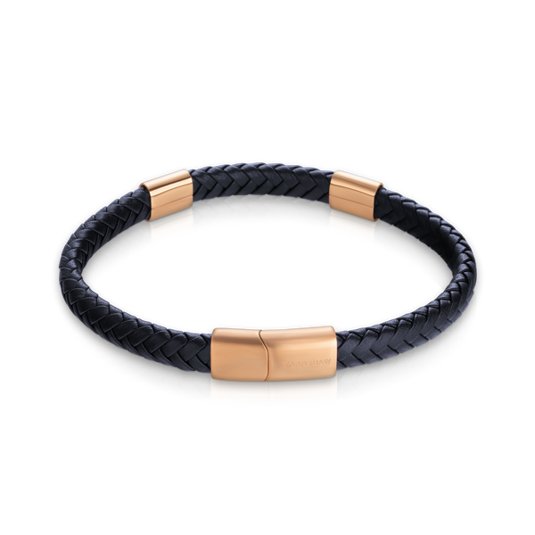 earnshaw LEATHER BRACELET Midnight Rose