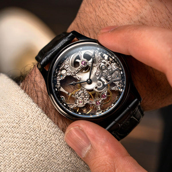 Earnshaw Mechanical Skeleton Coal Black