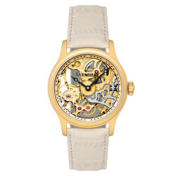 earnshaw Mechanical Skeleton Sandy Gold