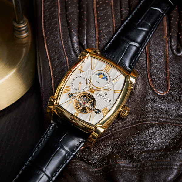 Earnshaw Multifunction Automatic Silver Gold