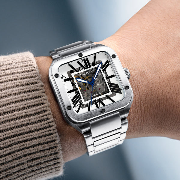 Earnshaw Skeleton Automatic Alabaster White