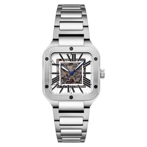 earnshaw Skeleton Automatic Alabaster White