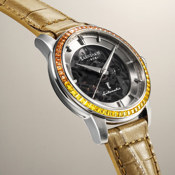 Earnshaw Skeleton Automatic Caramel