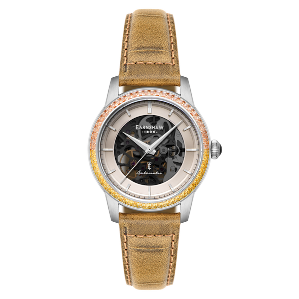 earnshaw Skeleton Automatic Caramel