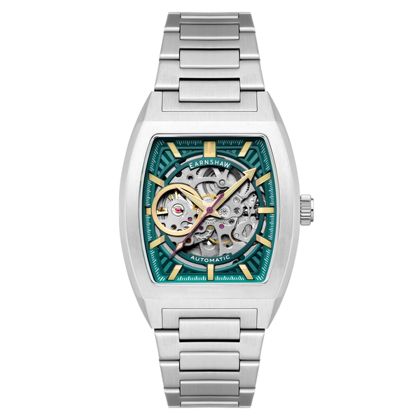 earnshaw Skeleton Automatic Cerulean Blue