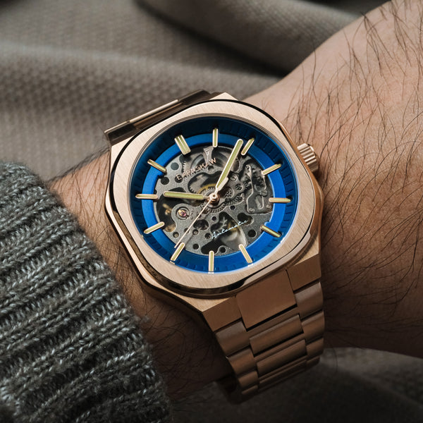 Earnshaw Skeleton Automatic Electric Blue