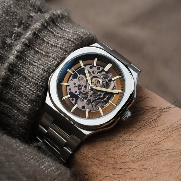 Earnshaw Skeleton Automatic Espresso Brown