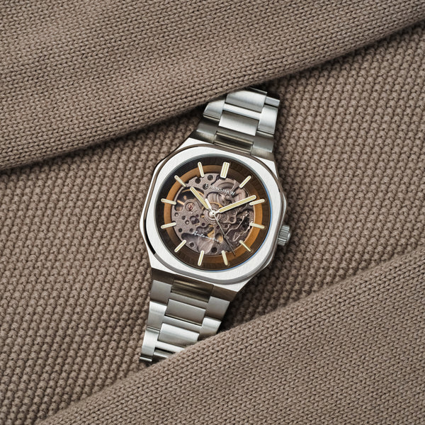 Earnshaw Skeleton Automatic Espresso Brown