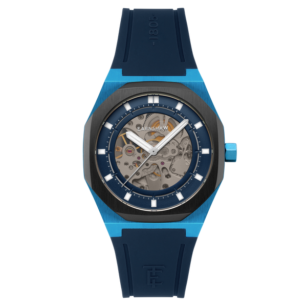 earnshaw Skeleton Automatic Midnight Blue