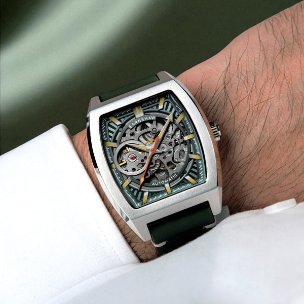 Earnshaw Skeleton Automatic Mint Green