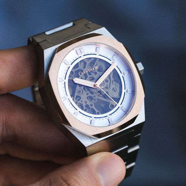 Earnshaw Skeleton Automatic Morning Gold