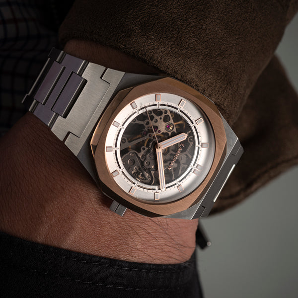 Earnshaw Skeleton Automatic Morning Gold