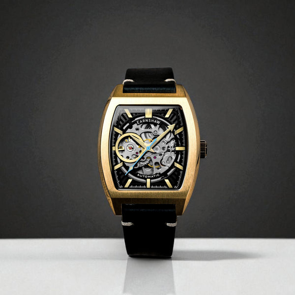 Earnshaw Skeleton Automatic Noir Gold