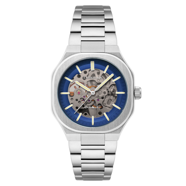 earnshaw Skeleton Automatic Prussian Blue