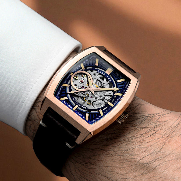 Earnshaw Skeleton Automatic Rosewater Blue